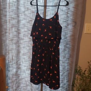 Navy Flamingo Dress